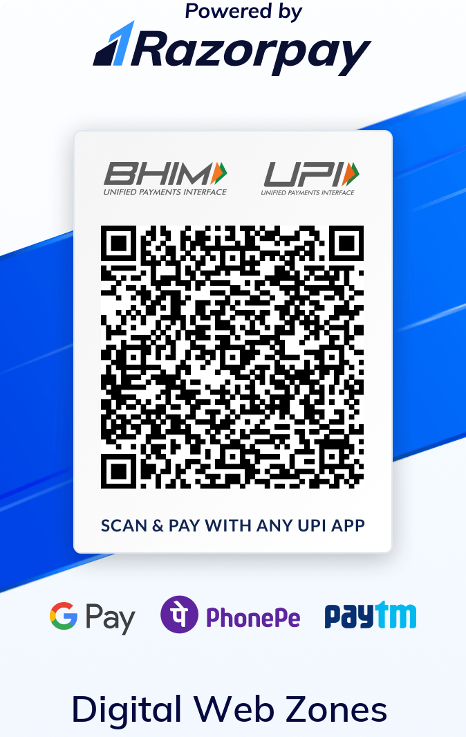 Digital Web Zones UPI QR Code